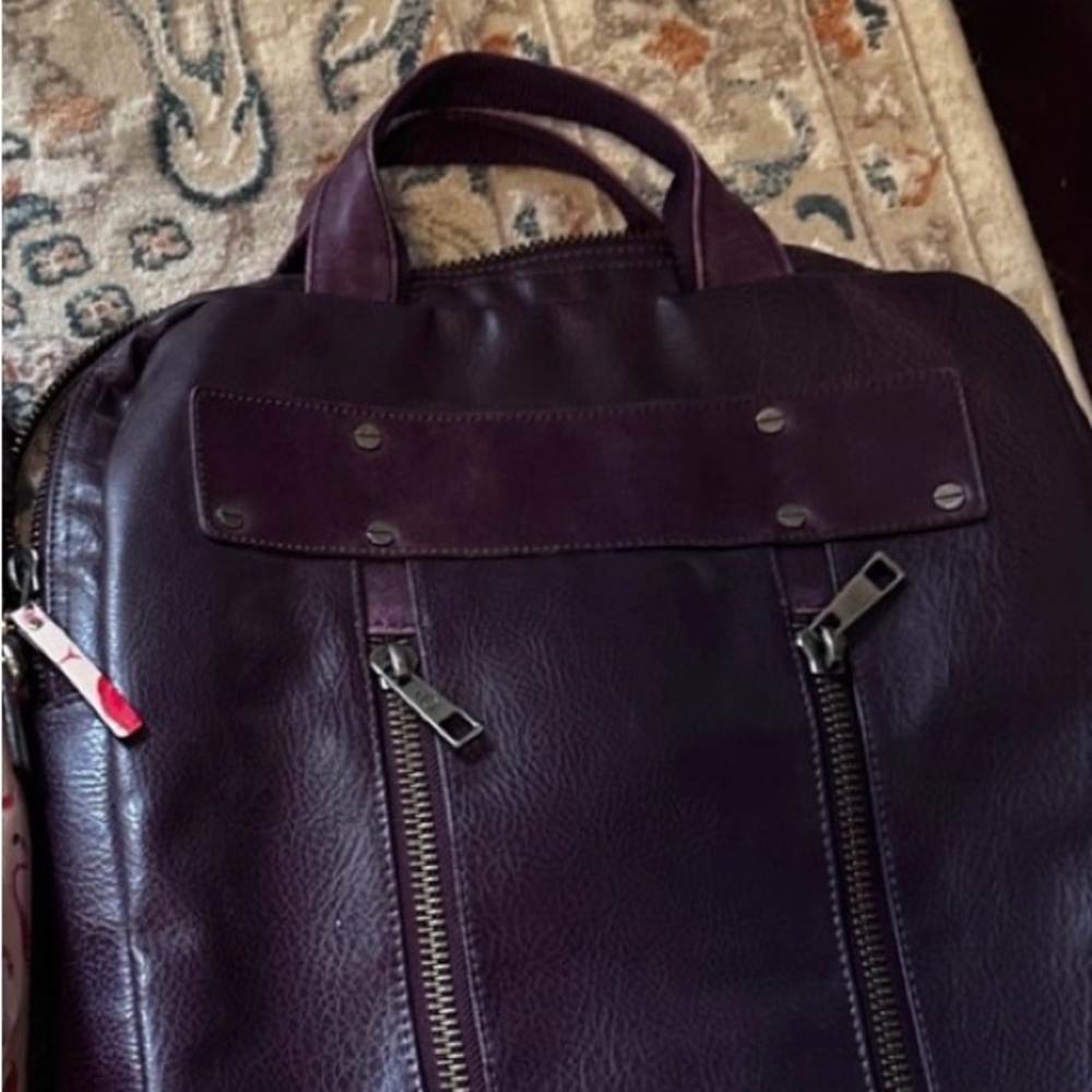 Mat Nat purple vegan leather large bag